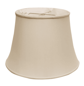 Slant Euro Bell Softback Lampshade With Washer Fitter, Champagne