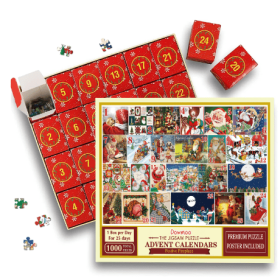 Dowmoo The Jigsaw Puzzle Advent Calendars (Quantity: 3PCS, Specifications: Boxed)